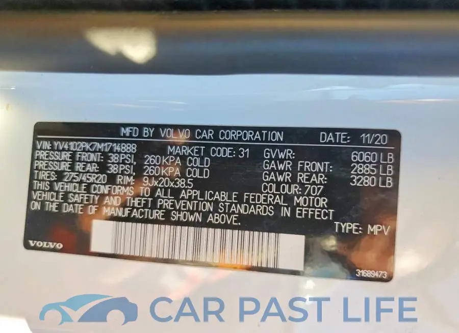 YV4102PK7M1714888# 14