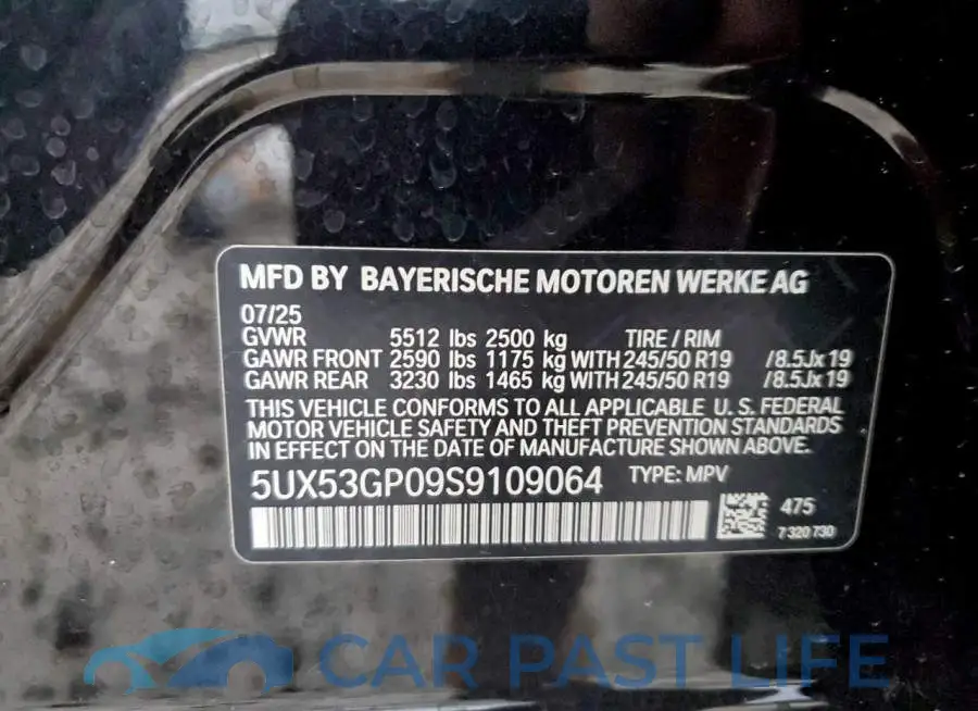 5UX53GP09S9109064# 14