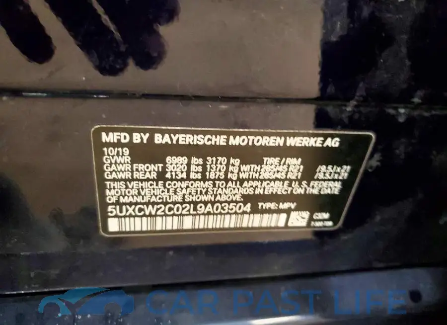 5UXCW2C02L9A03504# 13