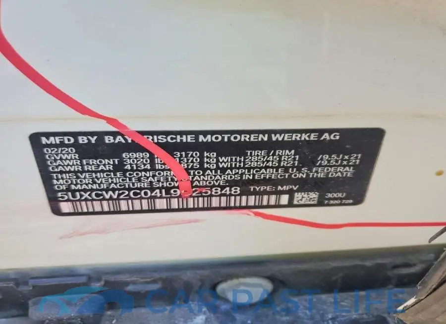 5UXCW2C04L9C25848# 13