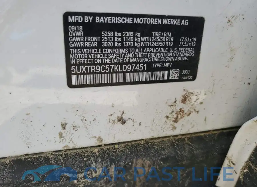 5UXTR9C57KLD97451# 13