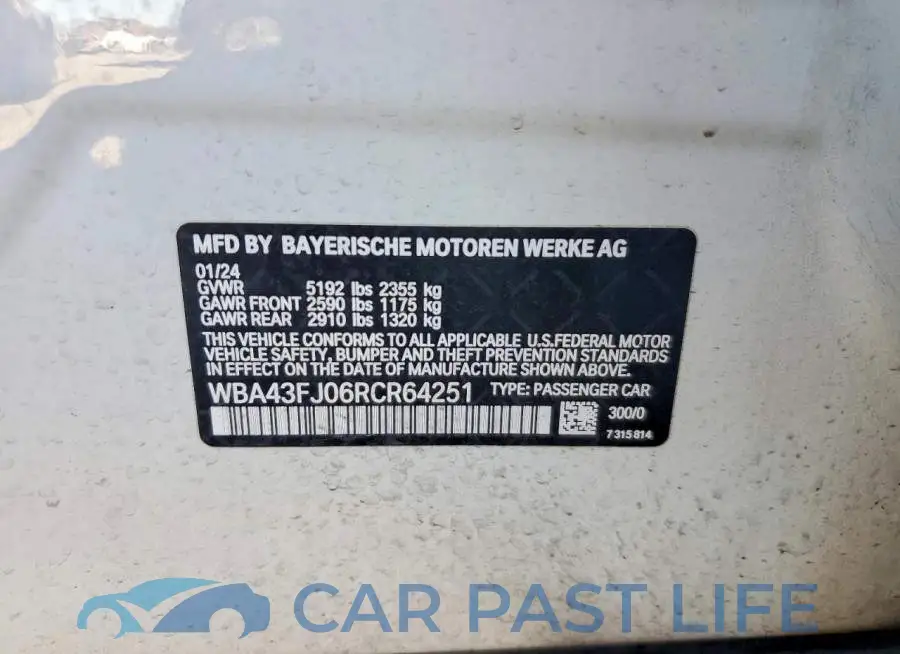 WBA43FJ06RCR64251# 12