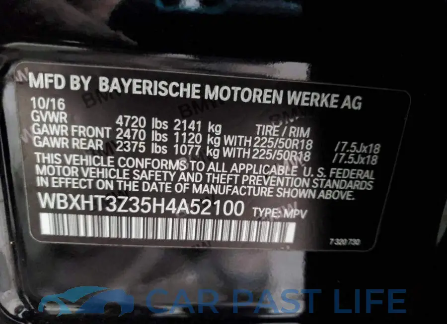 WBXHT3Z35H4A52100# 12