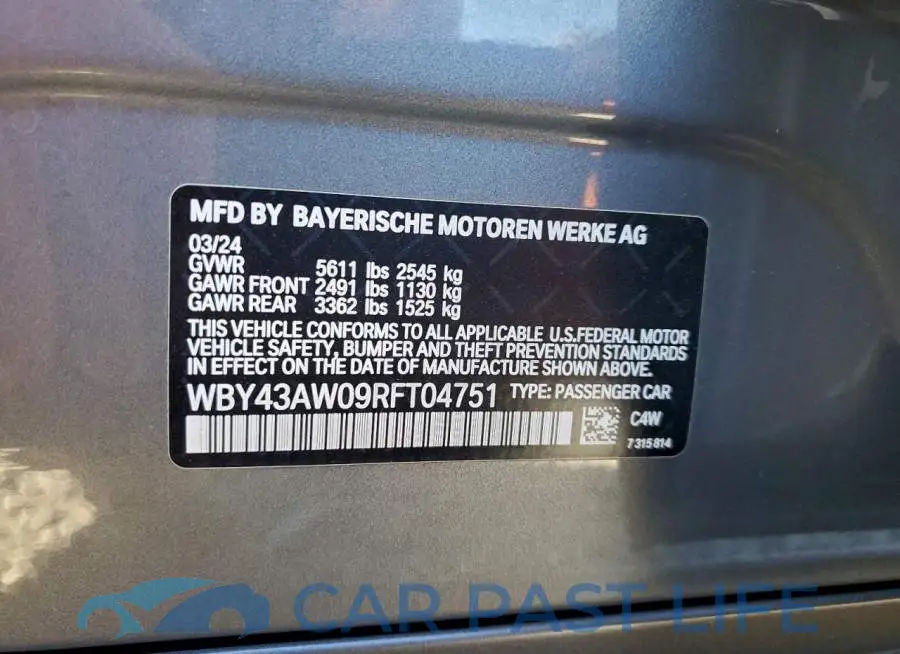 WBY43AW09RFT04751# 12