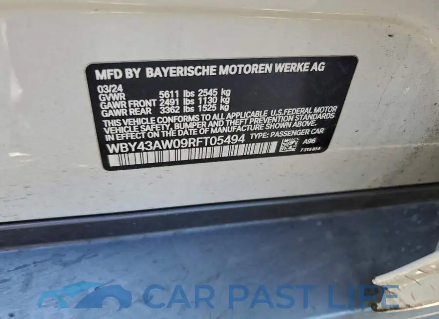 WBY43AW09RFT05494# 12