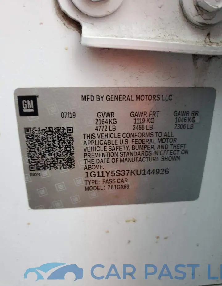 1G11Y5S37KU144926# 12