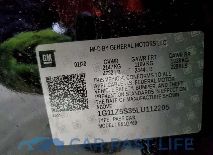 1G11Z5S35LU112295# 12