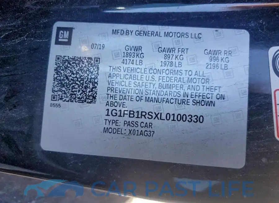 1G1FB1RSXL0100330# 12