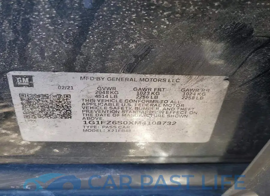 1G1FZ6S0XM4108732# 12