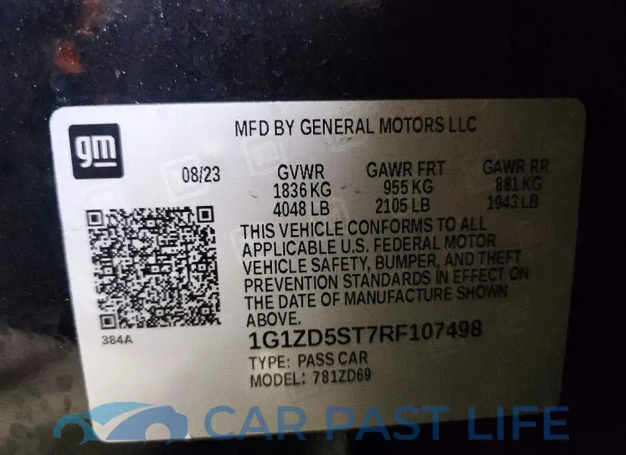 1G1ZD5ST7RF107498# 13