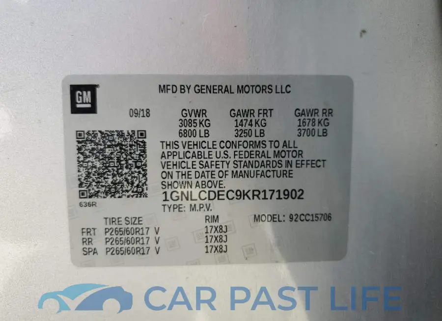 1GNLCDEC9KR171902# 14