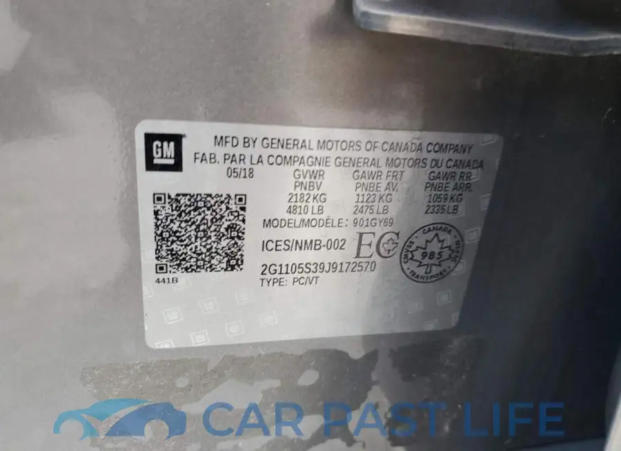 2G1105S39J9172570# 12