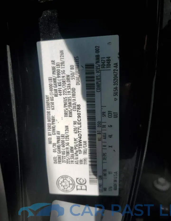 1FT8W4DT7LEC90788# 13