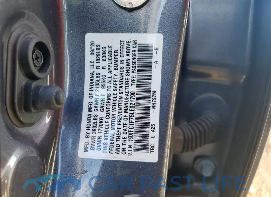 19XFC1F75LE021790# 13