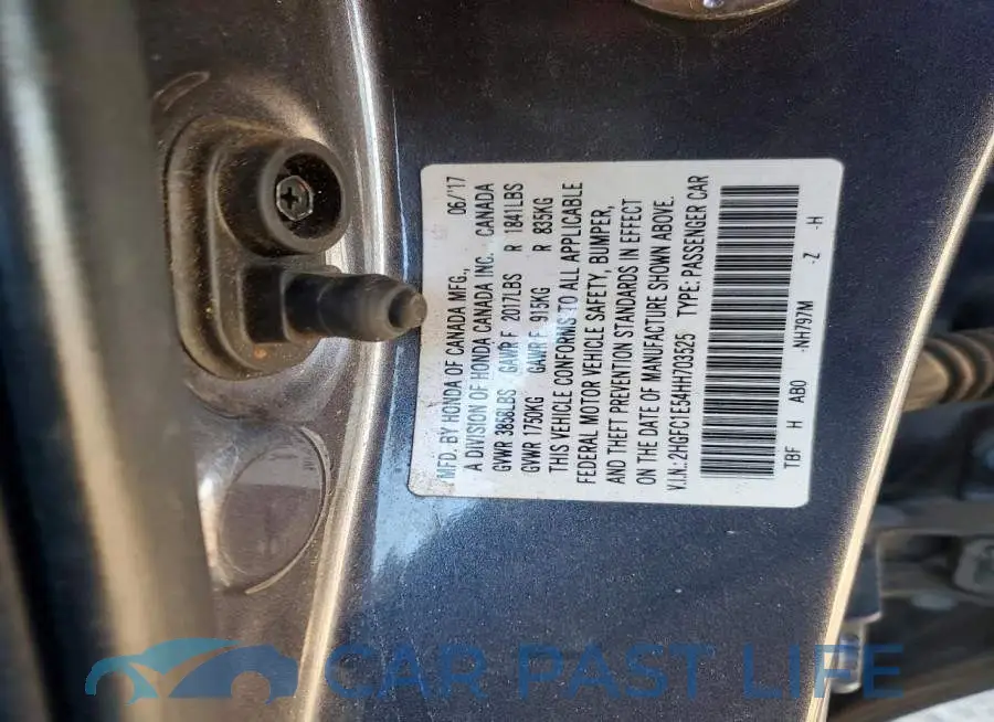 2HGFC1E54HH703525# 13