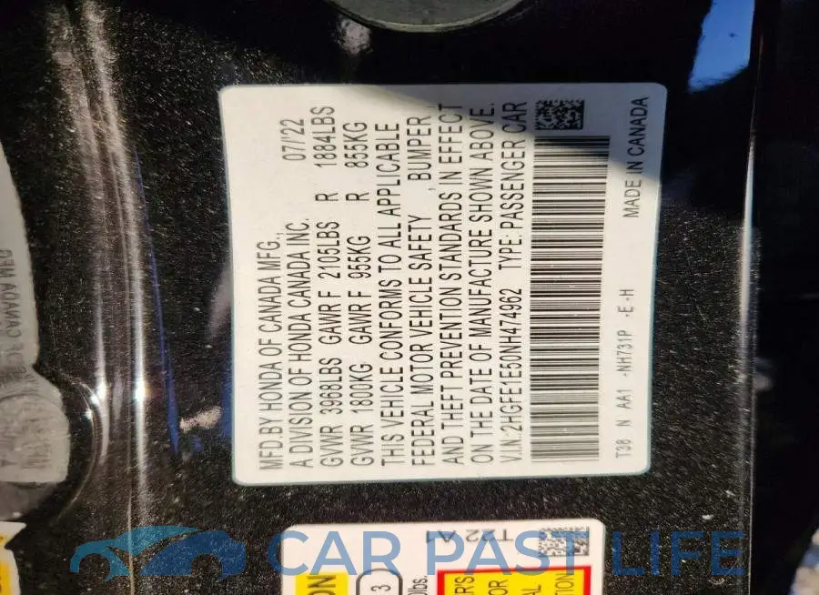 2HGFE1E50NH474962# 13