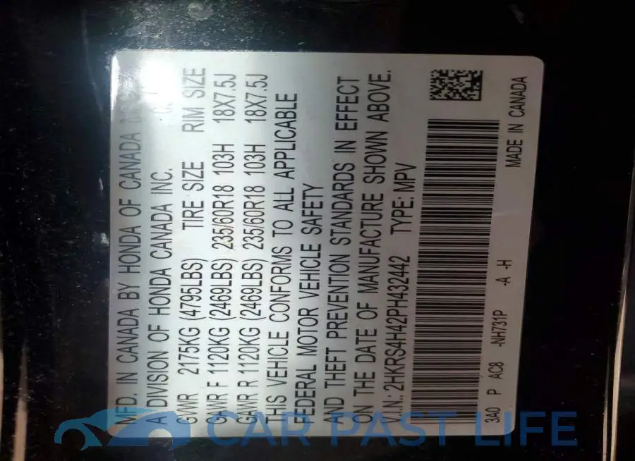 2HKRS4H42PH432442# 14