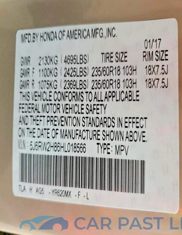 5J6RW2H86HL018566# 14