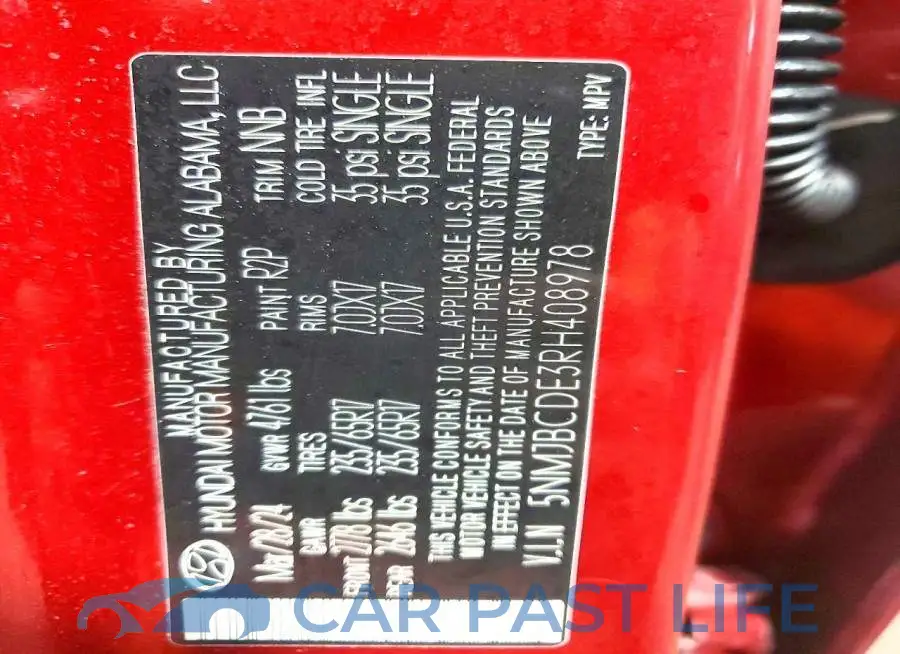 5NMJBCDE3RH408978# 13