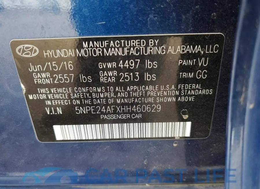 5NPE24AFXHH460629# 12