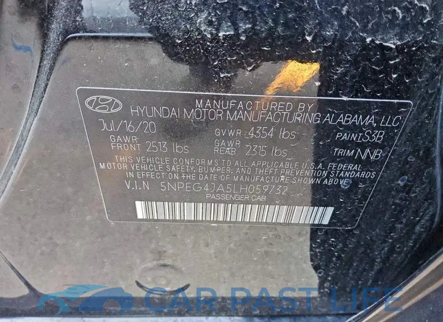 5NPEG4JA5LH059732# 12