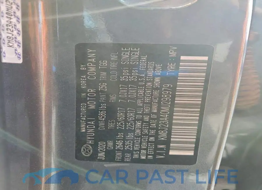 KM8J23A40MU298979# 13