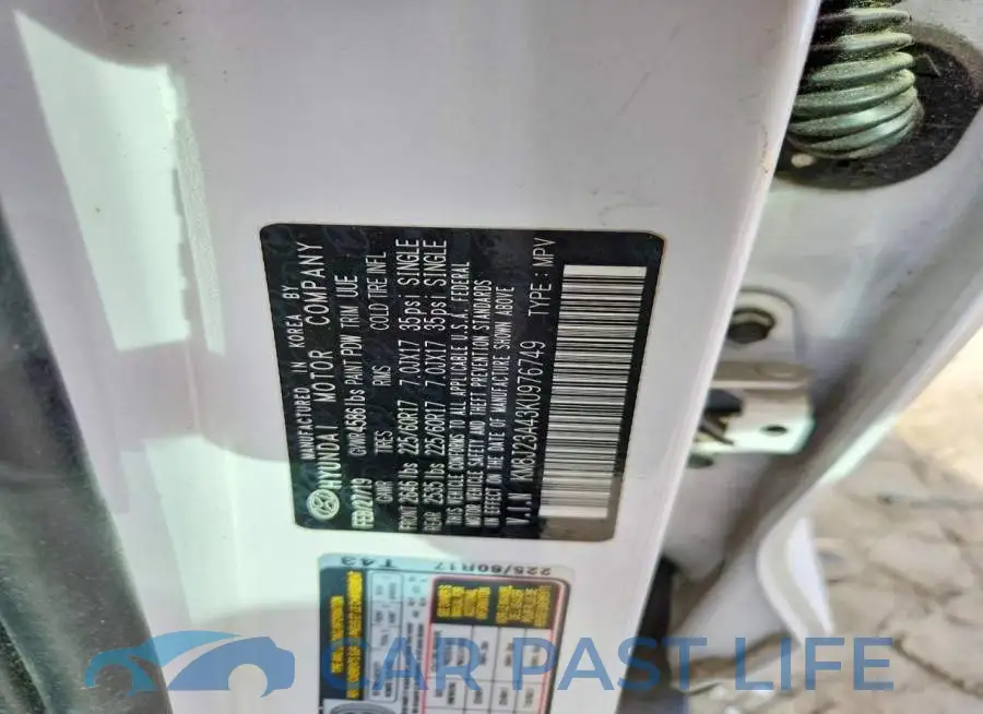 KM8J23A43KU976749# 13