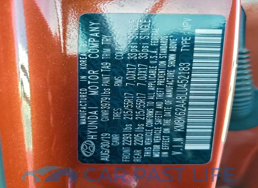 KM8K62AA8LU452183# 12