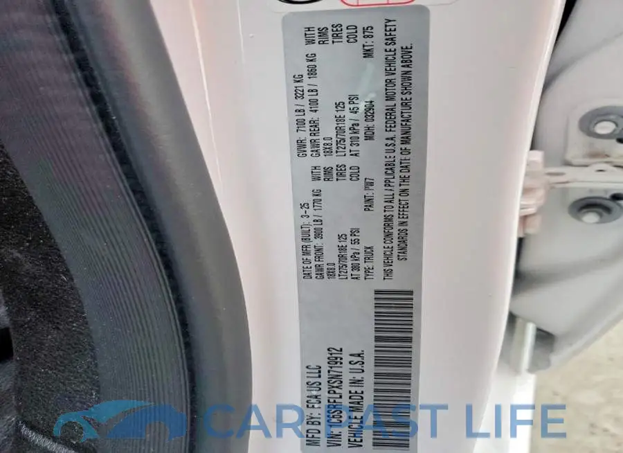1C6SRFLPXSN719912# 12