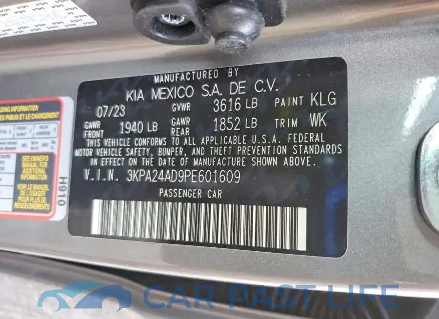 3KPA24AD9PE601609# 12