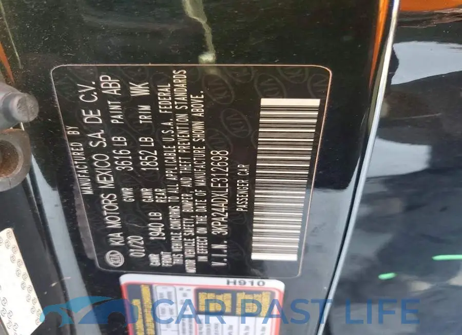 3KPA24ADXLE312698# 12