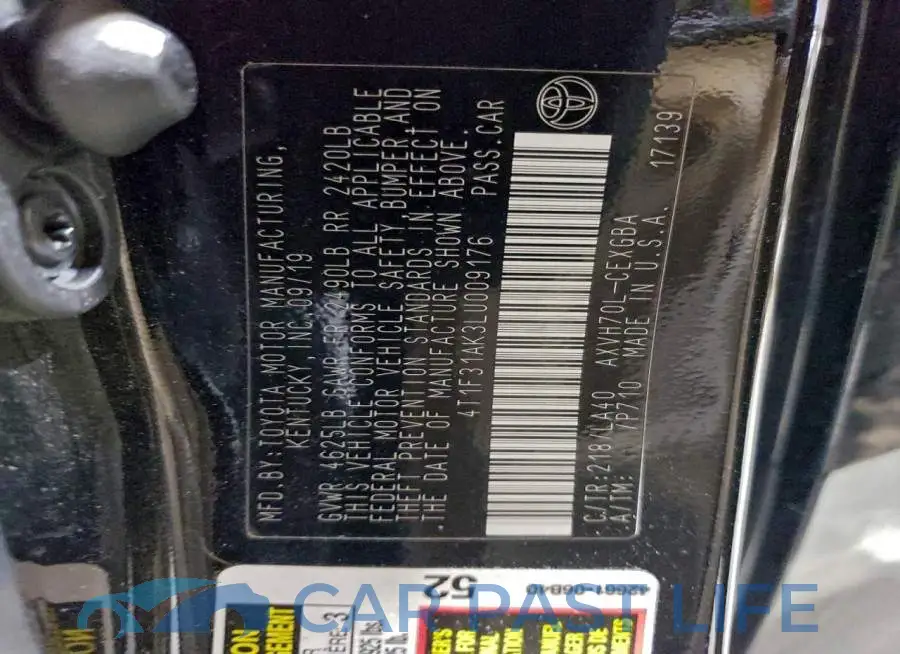 4T1F31AK3LU009176# 13