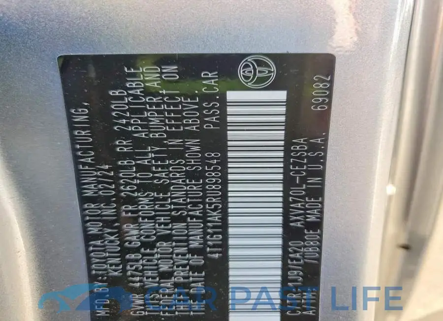 4T1G11AK5RU898548# 13