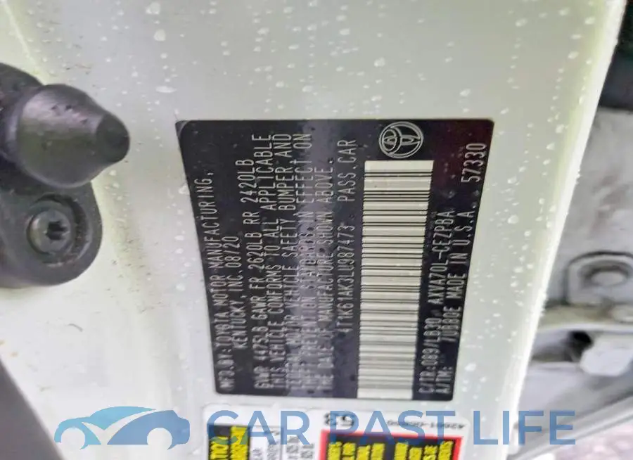 4T1K61AK3LU987473# 12