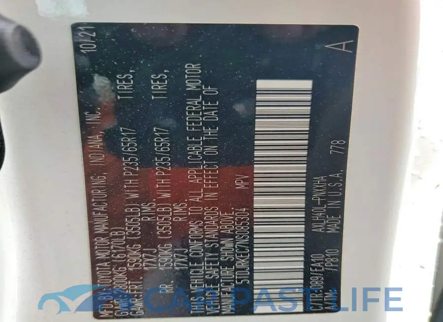5TDJRKEC7NS085304# 14