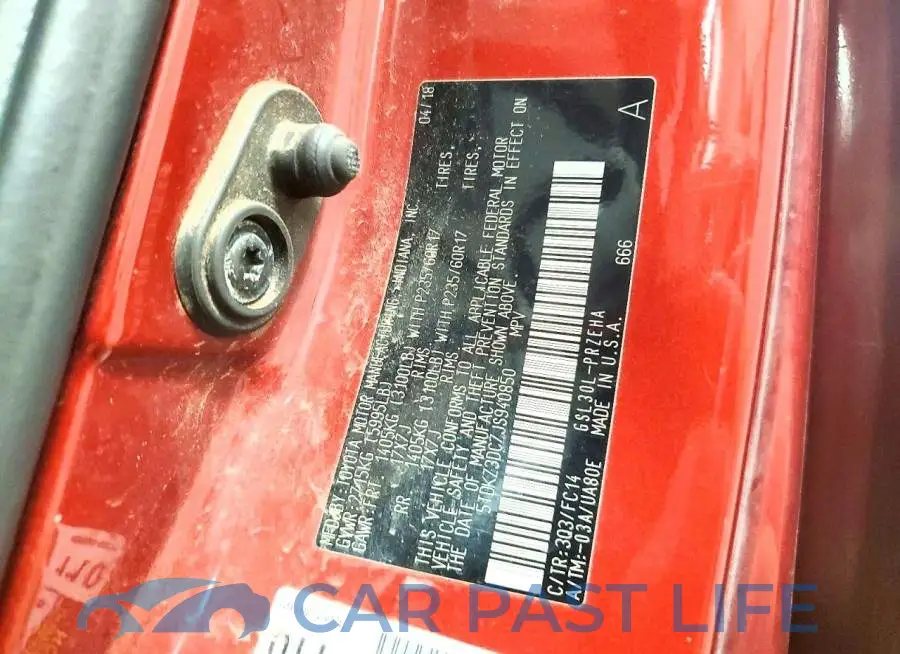5TDKZ3DC7JS940850# 12