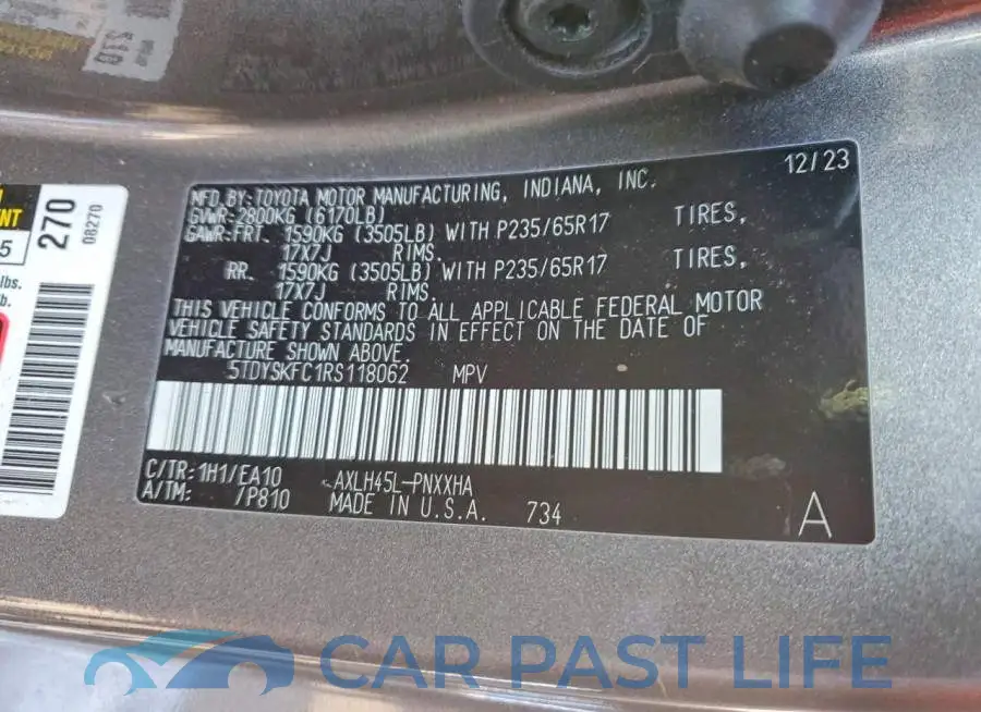 5TDYSKFC1RS118062# 13