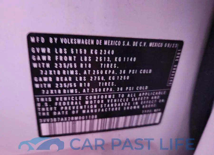 3VV3B7AX2RM001108# 13