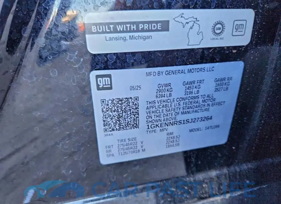 1GKENNRS1SJ273264# 14
