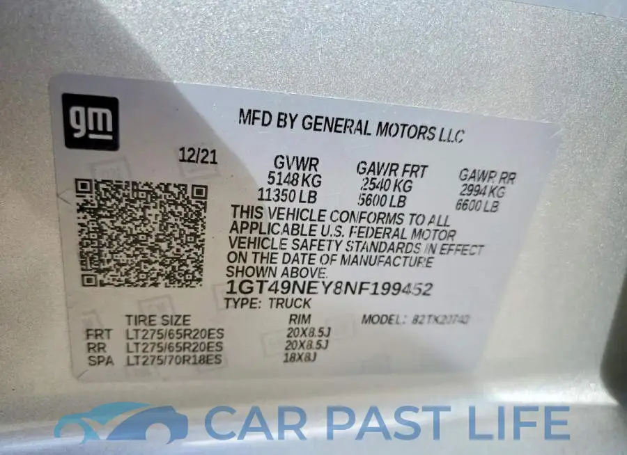 1GT49NEY8NF199452# 12