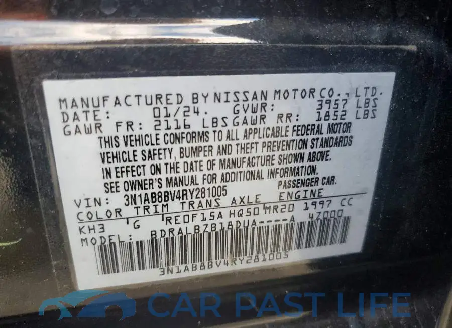 3N1AB8BV4RY281005# 12