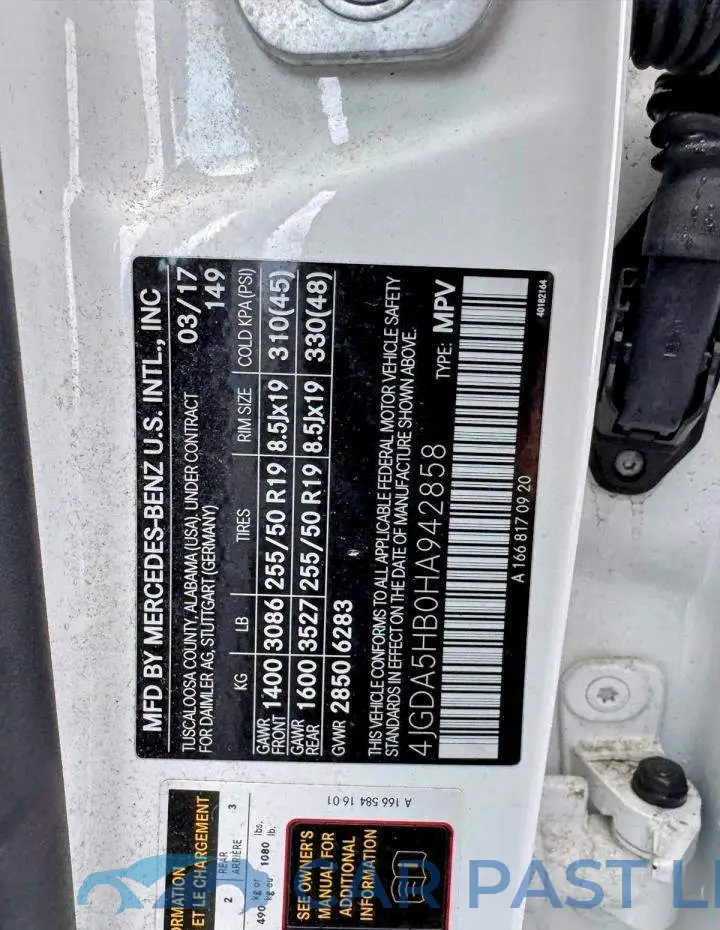 4JGDA5HB0HA942858# 12