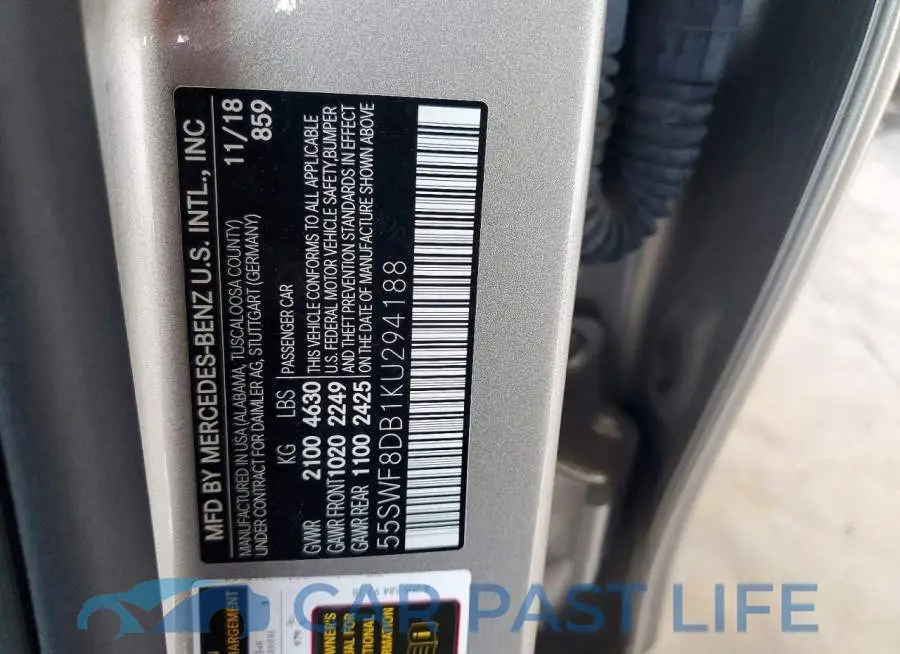 55SWF8DB1KU294188# 13