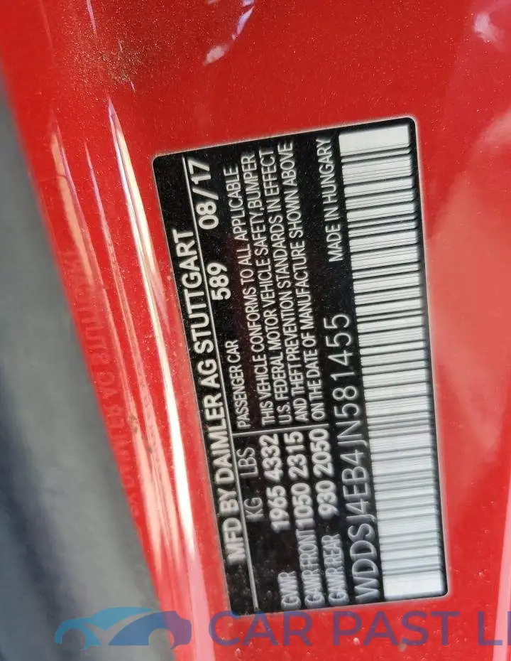 WDDSJ4EB4JN581455# 12