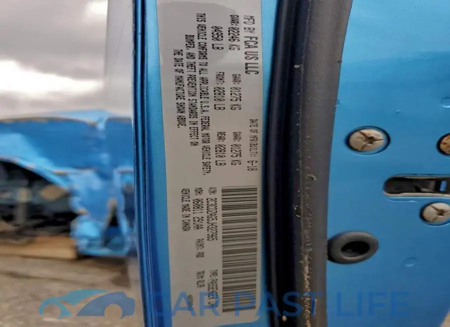 2C3CDZAG5JH327965# 13