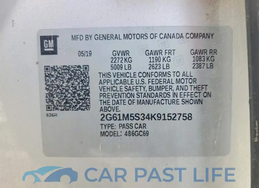 2G61M5S34K9152758# 12