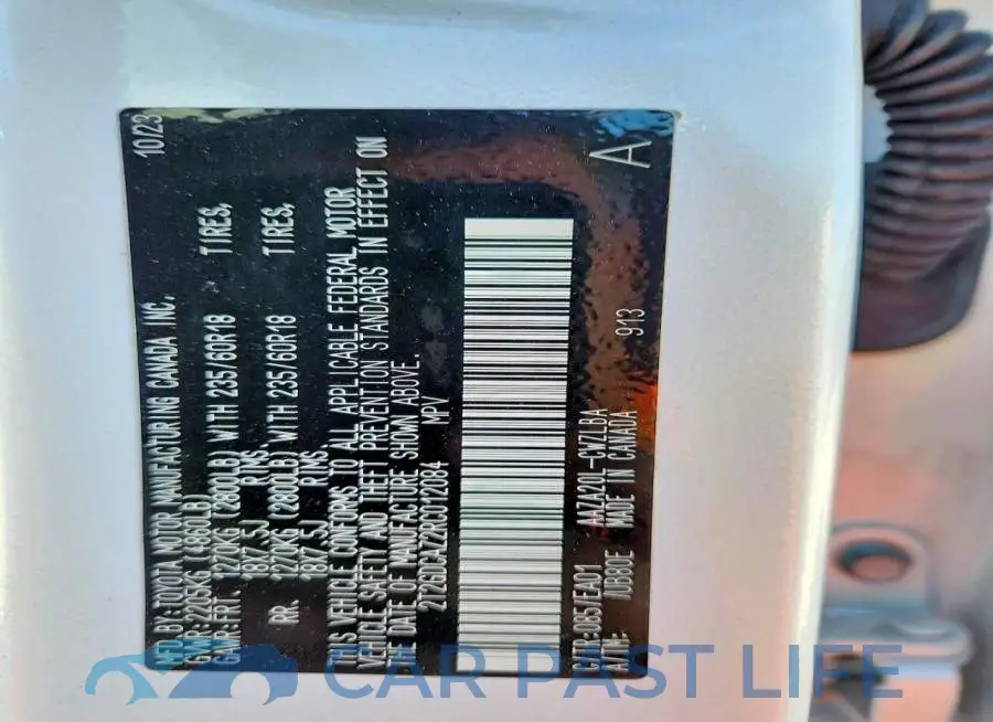 2T2GDCAZ2RC012084# 13