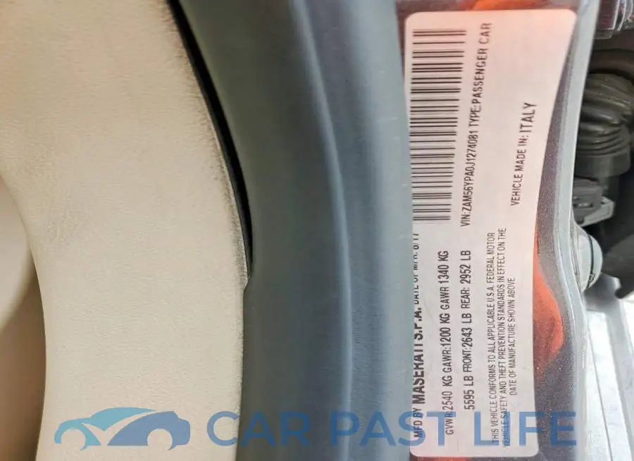 ZAM56YPA0J1274081# 12