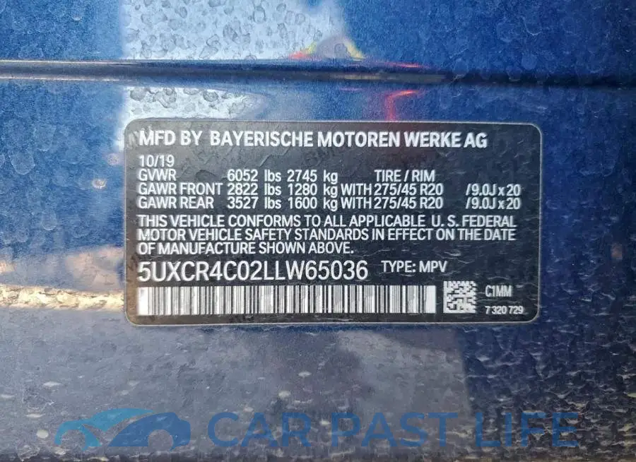 5UXCR4C02LLW65036# 12