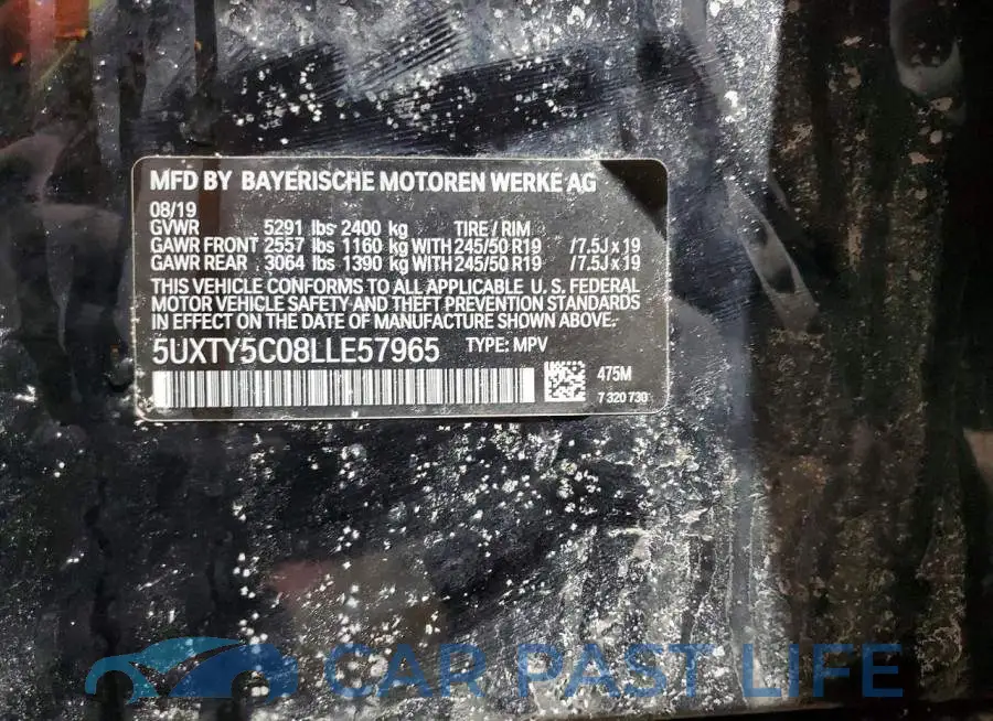 5UXTY5C08LLE57965# 13